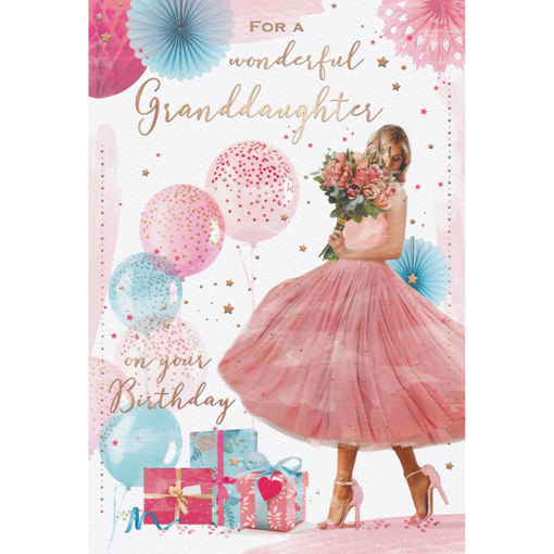 Picture of FOR A WONDERFUL GRANDDAUGHTER BIRTHDAY CARD